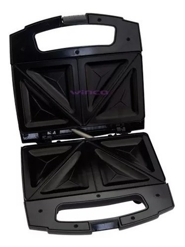 Sandwichera Electrica Tostadora Antiadherente Winco W-017 Negro - Imagen 6