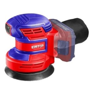 Lijadora Roto Orbital A Bateria 125mm Emtop Elps201250 Color Azul Y Rojo Azul/rojo