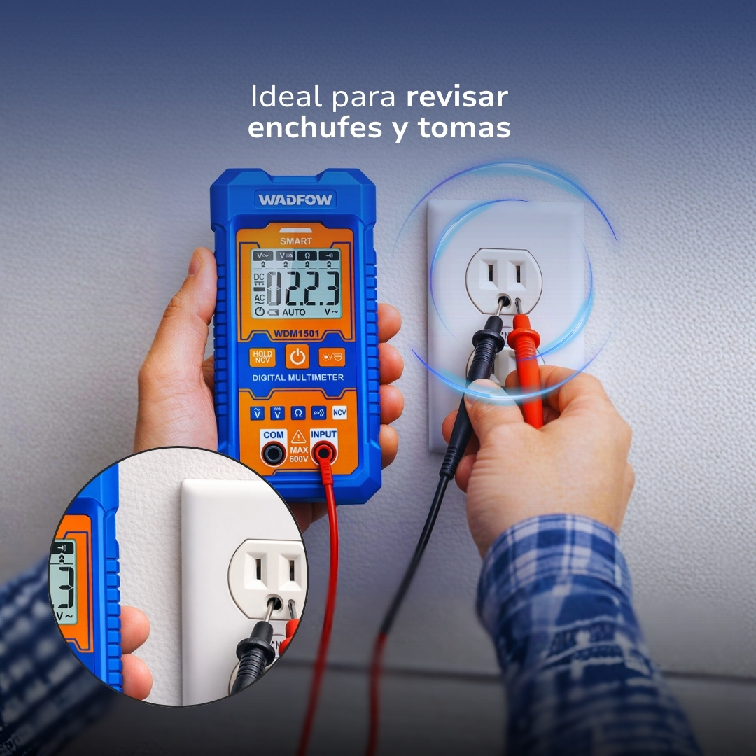 Tester Multimetro Digital Wadfow Wdm1501 - Imagen 12