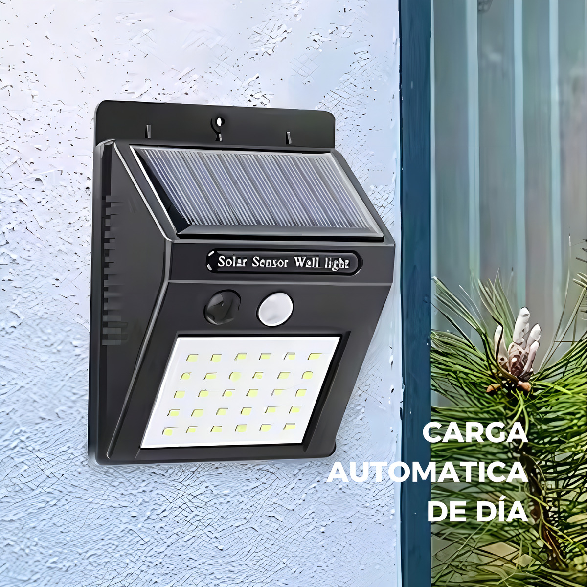 Pack X10 Focos Solares Led Exterior Con Sensor Luz Fria Estructura Negro - Imagen 10