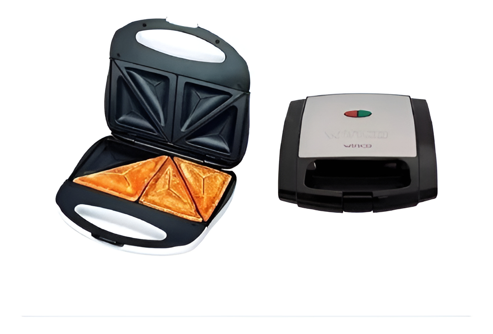 Sandwichera Electrica Tostadora Antiadherente Winco W-017 Negro - Imagen 4