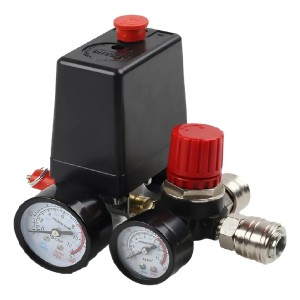 Llave Compresor Presostato Con Salida Y Relojes Completo