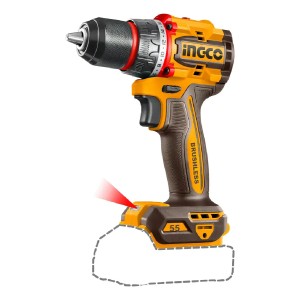 Taladro Atornillador Percutor 13mm Ingco Cidli206681 Color Amarillo 50hz/60hz