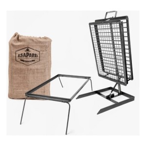 Kit Parrillero Asaparri Asador Portátil 3 Piezas Incluye Estuche