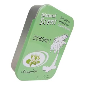 Perfumador Auto Camioneta Vehiculo Lata Rectangular Verde Claro Fresco