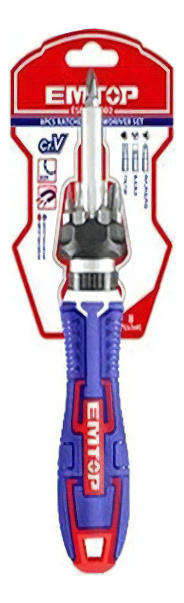 Destornillador Cricket 8 Piezas Emtop - Imagen 2