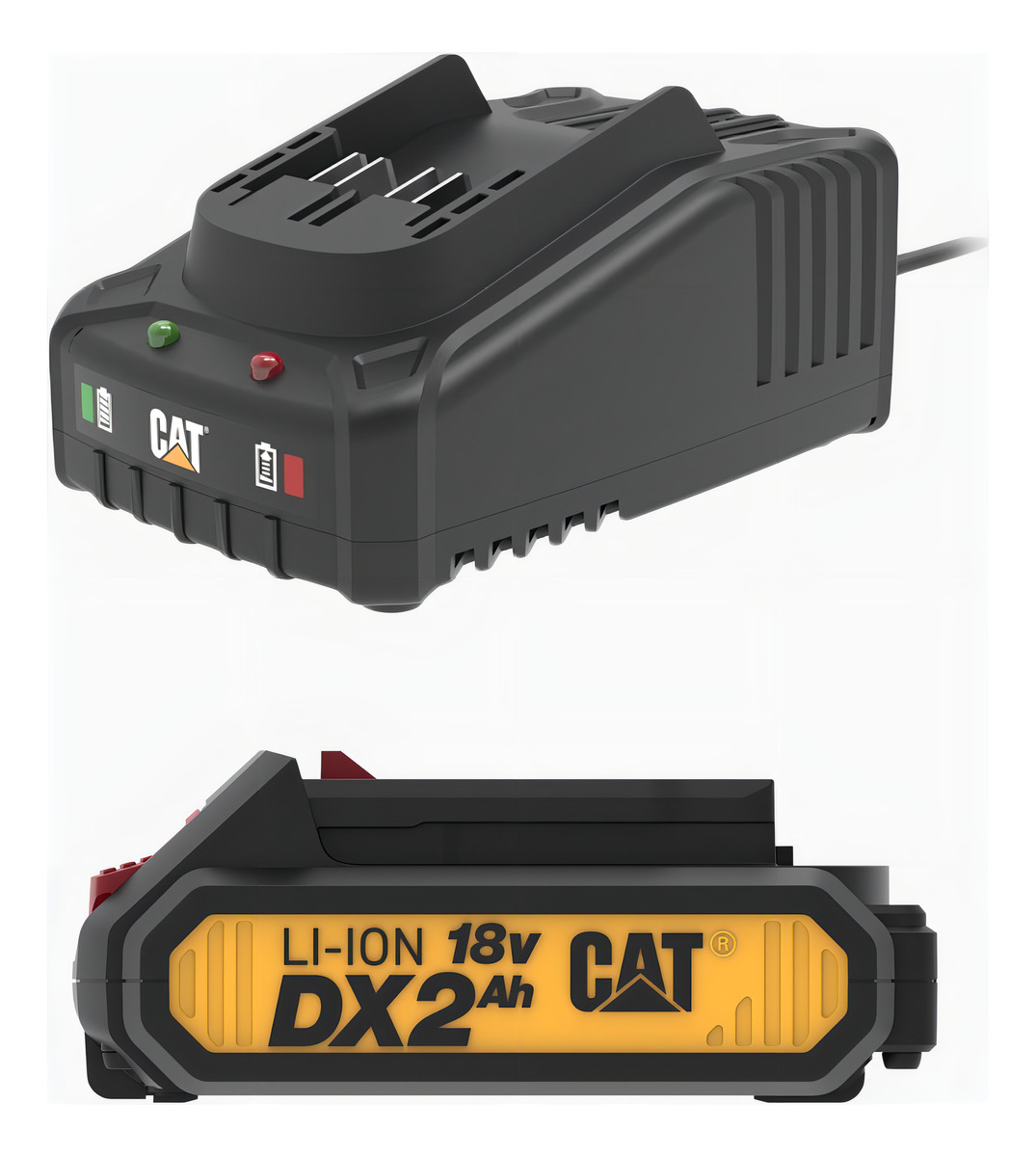 Kit Taladro Caterpillar Más Cargador ,batería De 2ah Y Maleta - Imagen 4