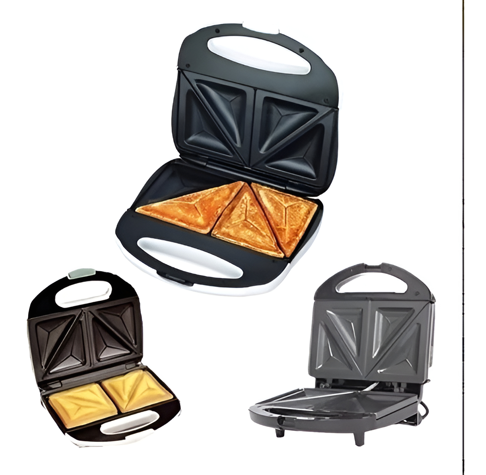 Sandwichera Electrica Tostadora Antiadherente Winco W-017 Negro - Imagen 2
