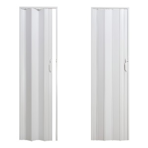 Puerta Pvc Corrediza Plegable Acordeon 210 X 90 Cm Color Blanco