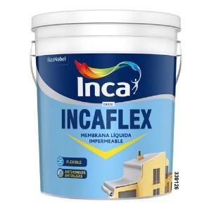 Membrana Líquida Incaflex Inca Impermeabilizante 20kg Blanco Mate