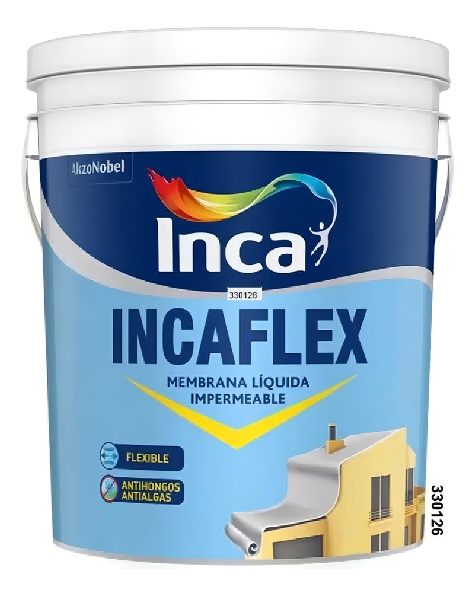 Membrana Líquida Incaflex Inca Impermeabilizante 20kg Blanco Mate