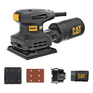 Lijadora Orbital Base Cuadrada 240 W Caterpillar Cat Dx471 Color Negro