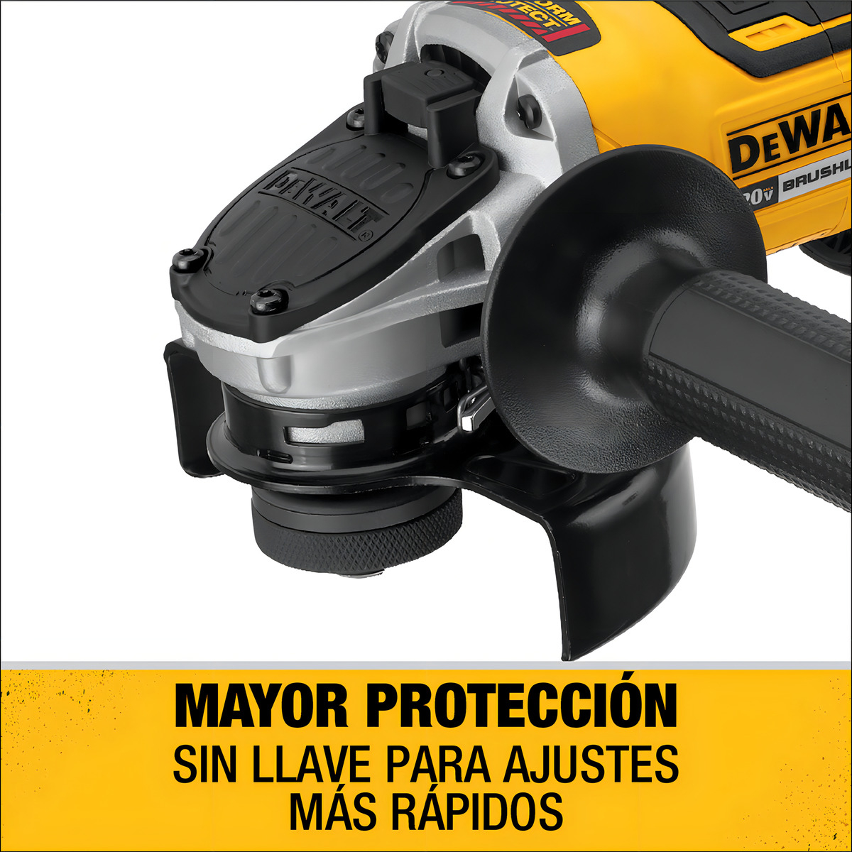 Taladro Percutor 20v 13mm + Amoladora 115mm 20v Dewalt Color Amarillo - Imagen 8