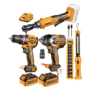 Llave De Impacto 850nm 2 Baterias 4a +crique 20v Ingco +acce