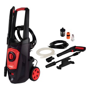 Hidrolavadora Electrica 1680w Makute Con Funcion De Succion Color Negro