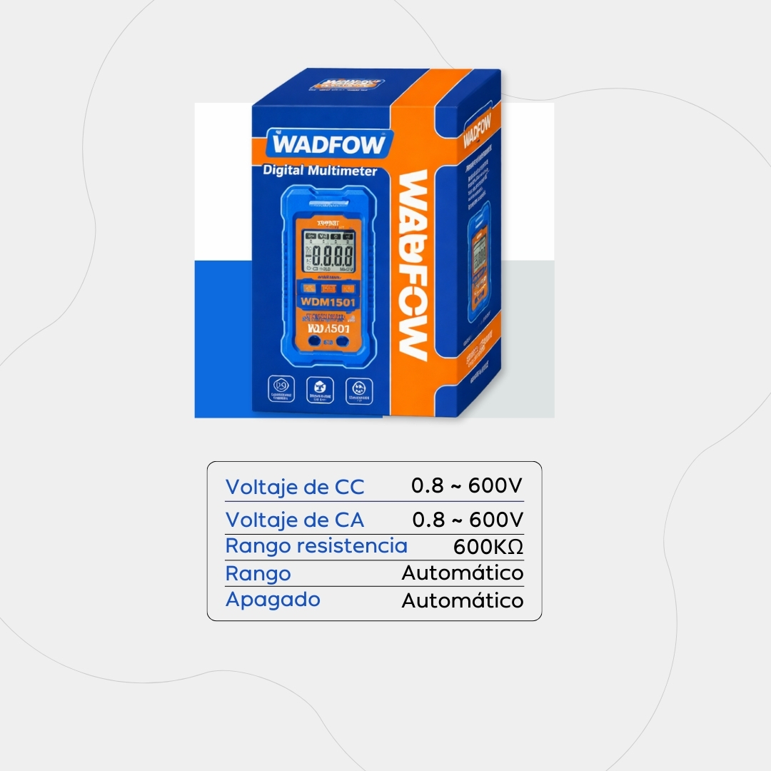 Tester Multimetro Digital Wadfow Wdm1501 - Imagen 11