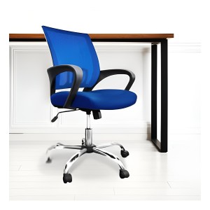Silla Operativa Doona X5 Ergonómica Azul Tapizado Malla Giratoria Estructura Metal