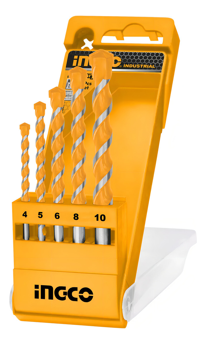 5 Mechas Mamposteria Taladro Ingco Industrial Akd3051 - Tyt