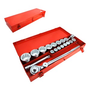 Set Juego De Tubo Encastre 3/4 21 Piezas Caja Chapa Premium