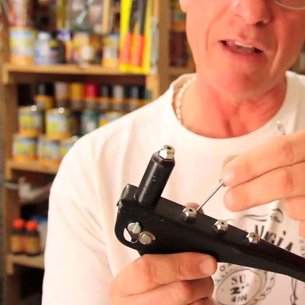 Remachadora Manual Kamasa 9.5 Km-043 Metal 4 Boquillas - Imagen 8