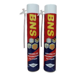 Espuma Expansible Poliuretano Bns 750ml Aislamiento Térmico Acústico