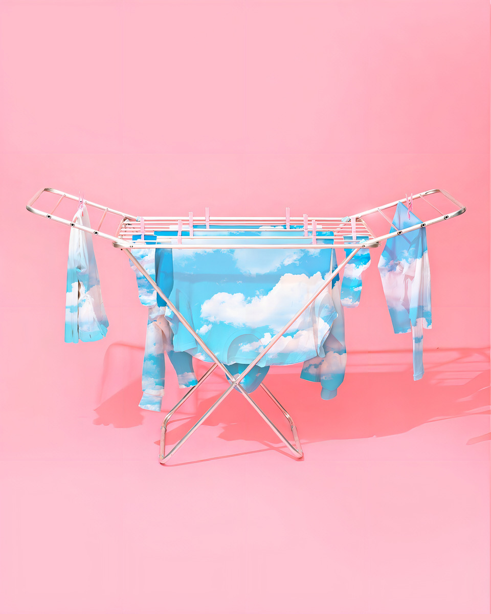 Tendedero De Suelo Big Giant Maxi, 174 Cm, Acero Blanco, Mor - Imagen 2