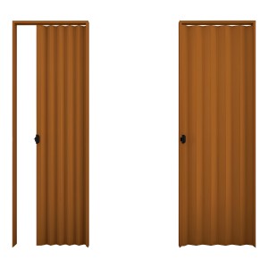 Puerta Plegable Marron 80 X 210