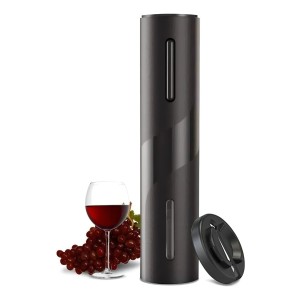 Sacacorchos Eléctrico Automático Vino + 4 Pilas Aa Color Negro