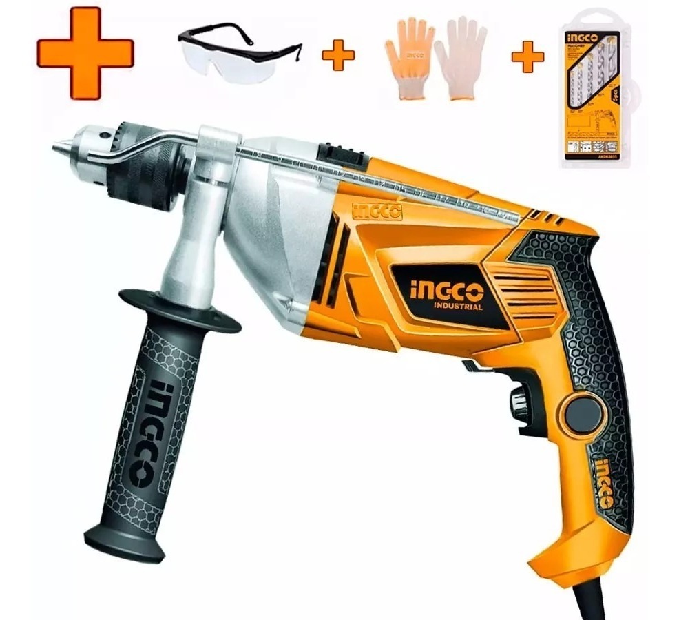 Mecha Taladro Percutor Ingco Industrial 13mm 1100wtyt - Imagen 2