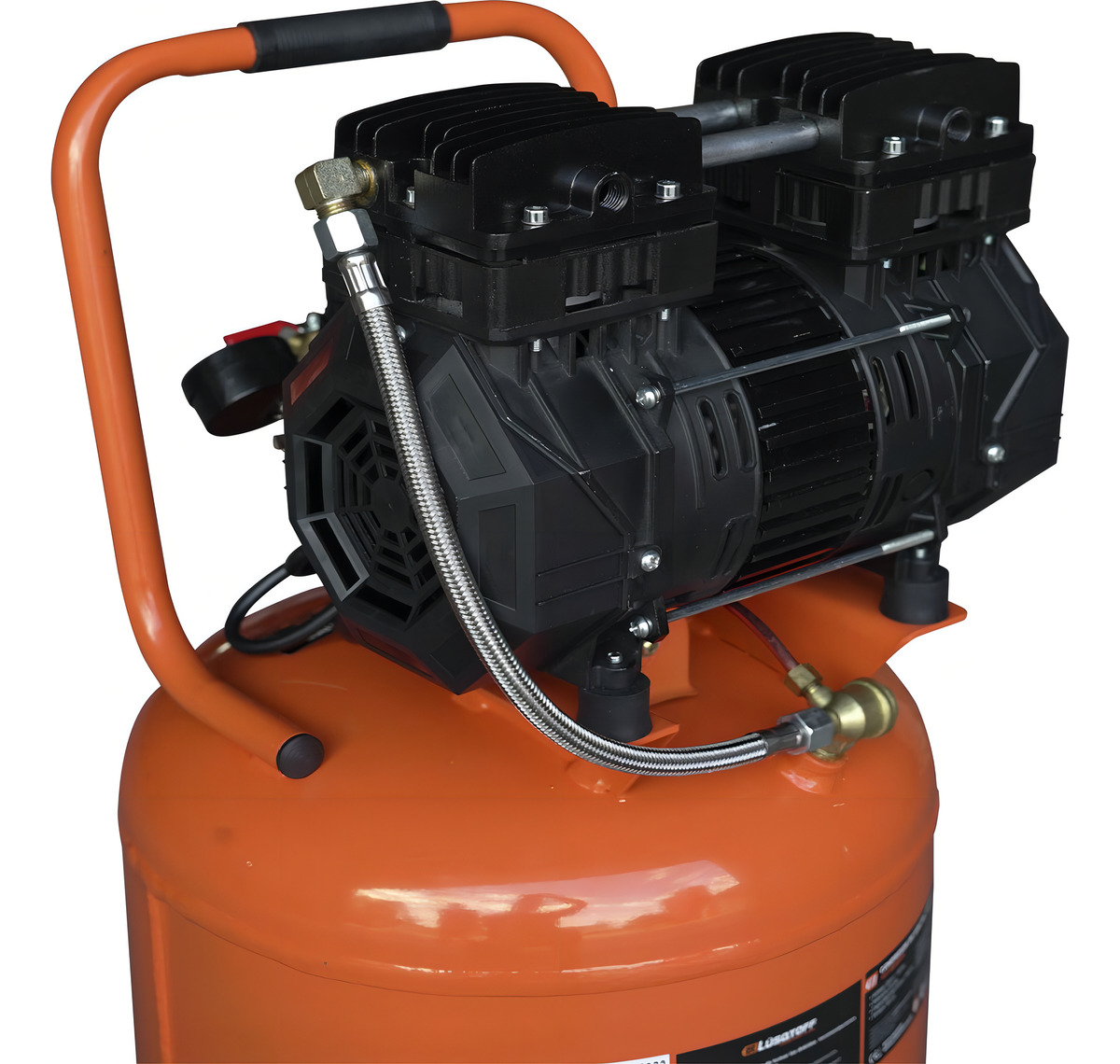 Compresor De Aire Vertical Lusqtoff 50 Litros Lc-2550vs Color Naranja Fase Eléctrica Monofásica Frecuencia 50 Hz - Imagen 2