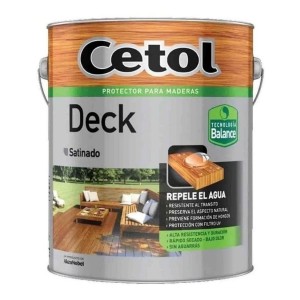 Protector Para Madera Exterior Al Agua Cetol Deck Satinado 1l Natural