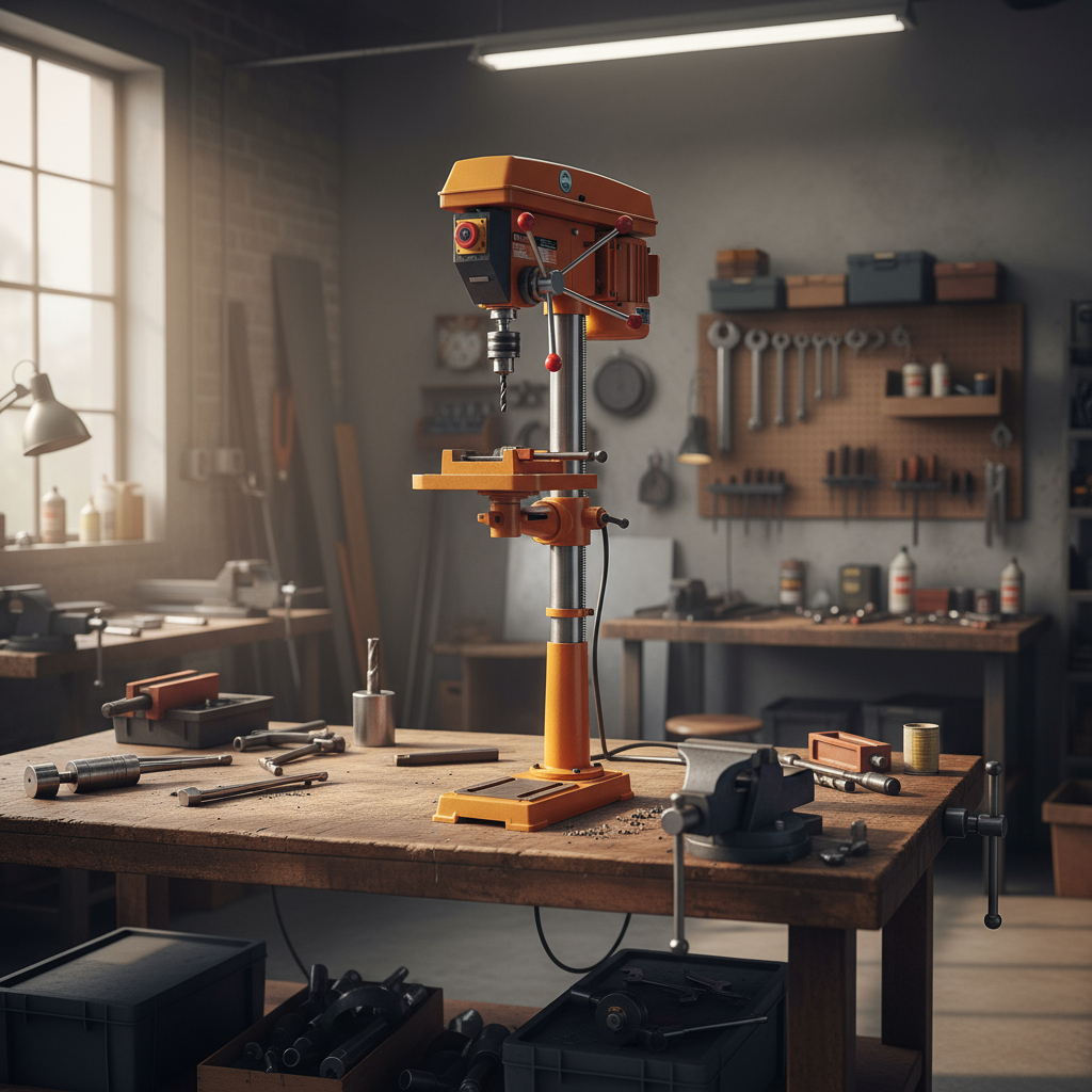 Taladro De Pie 20 Mm 3/4 750w Lusqtoff Tb-20 Naranja - Imagen 2