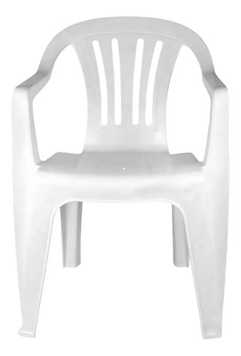 Mesa Cuadrada De 82 Cm Y 4 Sillones De Plástico De Hasta 140 Kg - Imagen 3