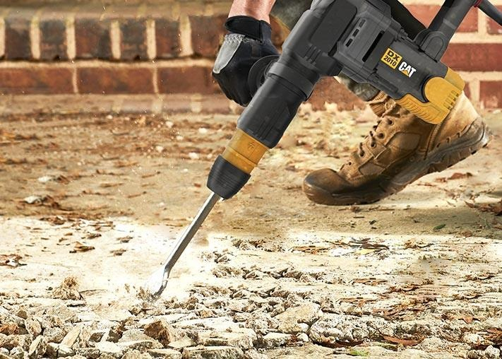 Combo Cat Martillo Demoledor + Juego 3 Cinceles Y Puntas Color Negro - Imagen 4