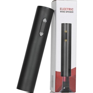 Sacacorchos Automatico Pilas Destapador Elect Abridor Vinos Color Negro