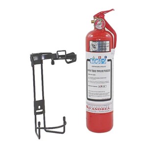 Extinguidor Auto Vehiculos Polvo 1kg Con Soporte Alargado
