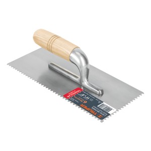 Llana Dentada Diente Triangular Mango Madera 27x12cm Aym