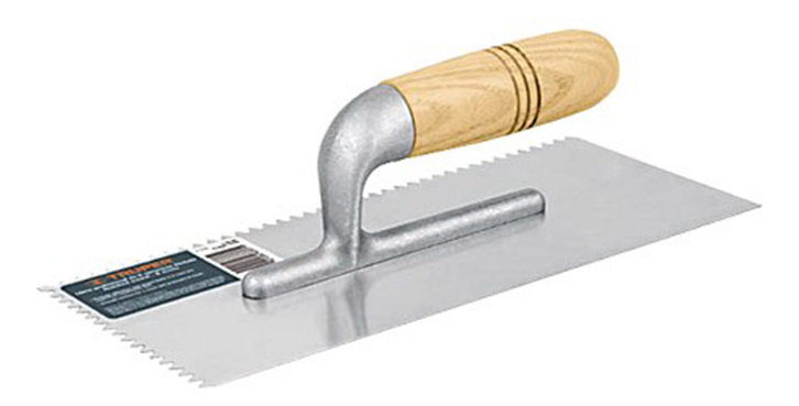 Llana Dentada Diente Triangular Mango Madera 27x12cm Aym - Imagen 2