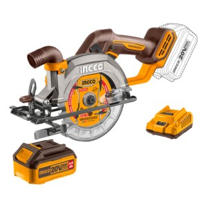 Sierra Circular A Bateria P20s 140mm C/carg C/bat Ingco Color Amarillo Frecuencia 20