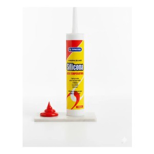 Silicona Alta Temperatura Rojo 280gs. Unisil