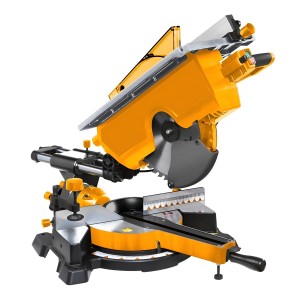 Sierra 2 En 1 Ingletadora Deslizante/circular De Mesa Ingco Color Amarillo Frecuencia 50/60hz