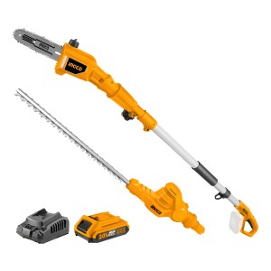 Cortacercos + Motosierra De Altura Cpts201681 + Reg Color Negro Con Amarillo