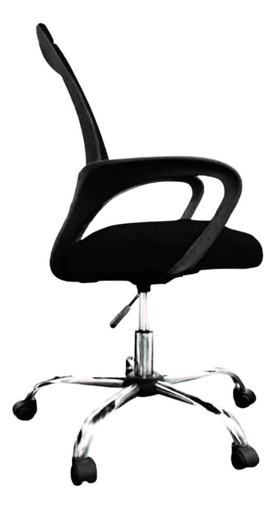 Silla De Oficina Ergonomica Mesh Negra Con Soporte Lumbar Y Altura Regulable Negro Malla - Imagen 7