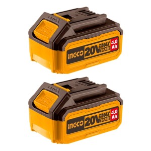 Set Bateria Ion Litio 20v 2pcs Multiherramientas 4,0ah Ingco