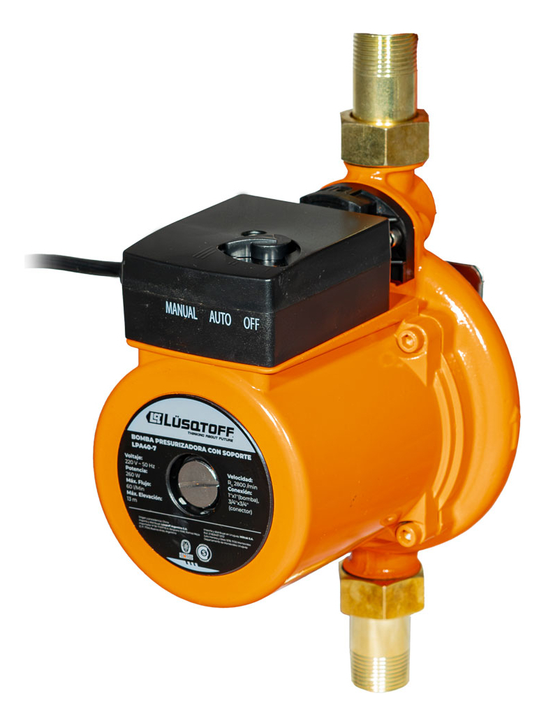 Bomba Presurizadora Soporte 260w 60lts/min Lusqtoff Lpa40-7