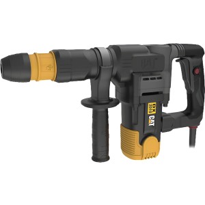 Combo Cat Martillo Demoledor + Juego 3 Cinceles Y Puntas Color Negro