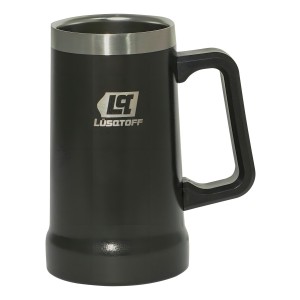 Vaso Chopero Termico Lusqtoff 700 Ml Frio Caliente Acero Ino Color Negro