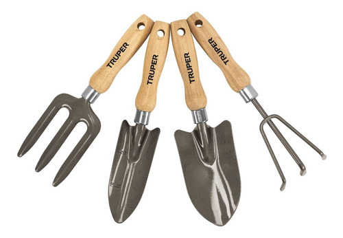 Juego Herramientas Para Jardín 4 Piezas Truper