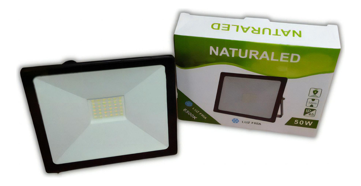 Foco Led Exterior Luz Fria 50w Slim Naturaled | Ed Color De La Luz Blanco Frío - Imagen 2