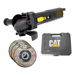 Amoladora Angular 115mm 750w Con Maletin Y Disco Cat Color Negro